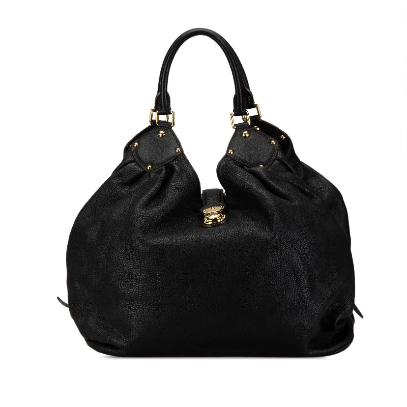 Black Louis Vuitton Monogram Mahina XL Hobo Bag