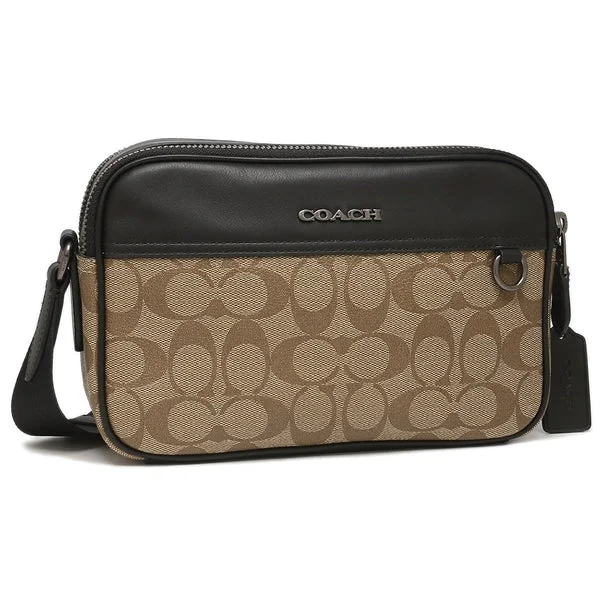 Coach Signature Men's Crossbody Bag C4149 QBKHA  Khaki