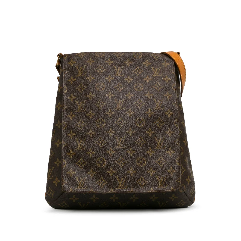 Brown Louis Vuitton Monogram Musette Salsa GM Crossbody Bag