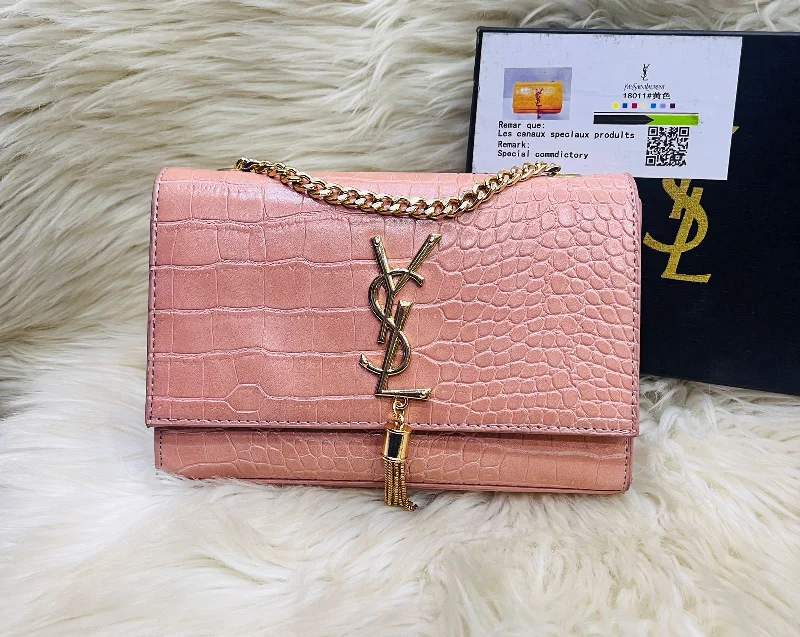 YSL High Quality Imported Cross Body Women Bag (Pink)