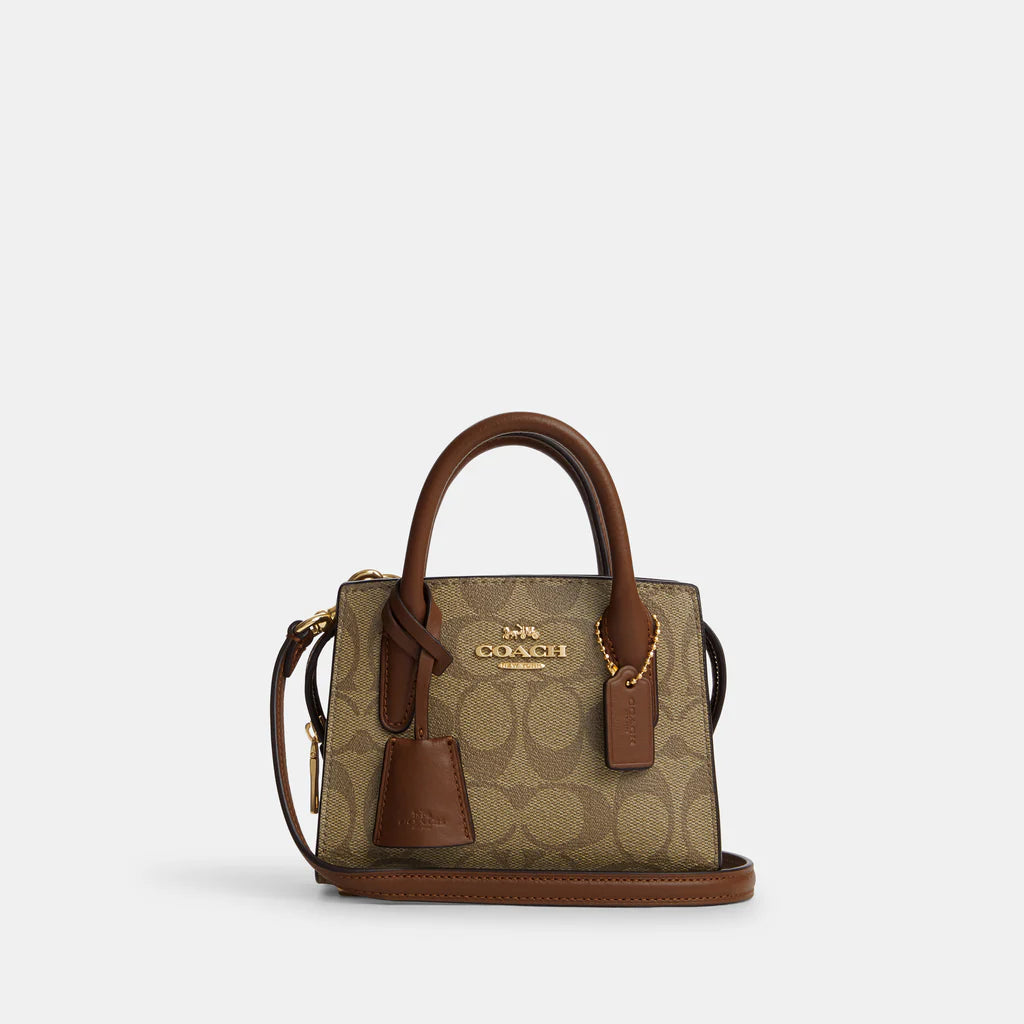 Coach Andrea Mini Carryall In Signature Canvas