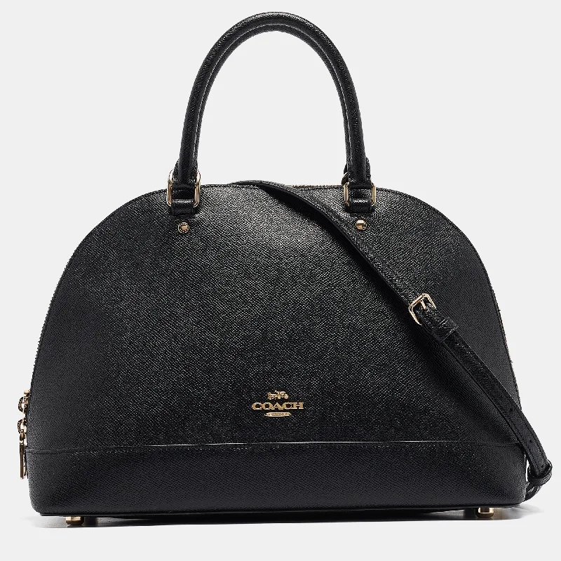 Black Leather Sierra Satchel