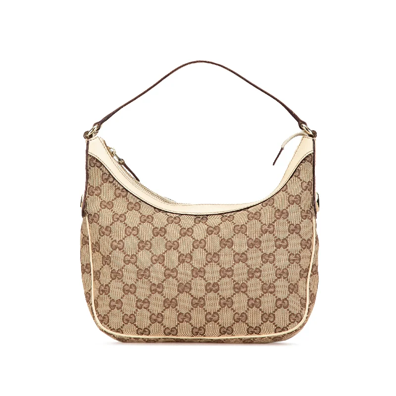 Brown Gucci GG Canvas Shoulder Bag