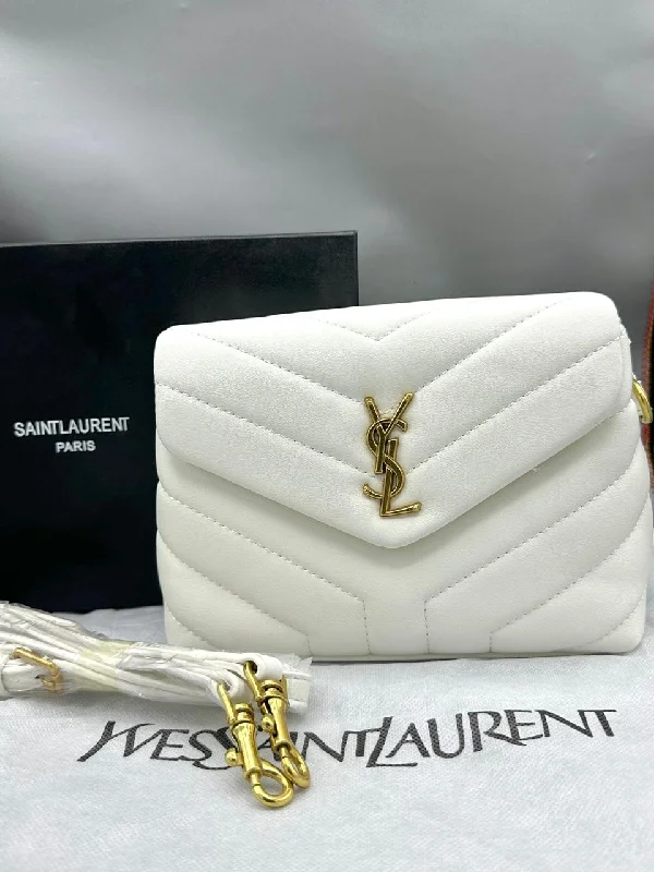 YSL Premium Women’s Bag – Luxury with Complete Box Packaging (White 2)