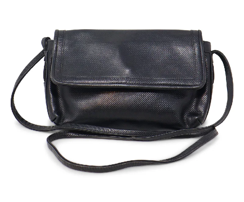 Bottega Veneta Vintage Black Leather Crossbody