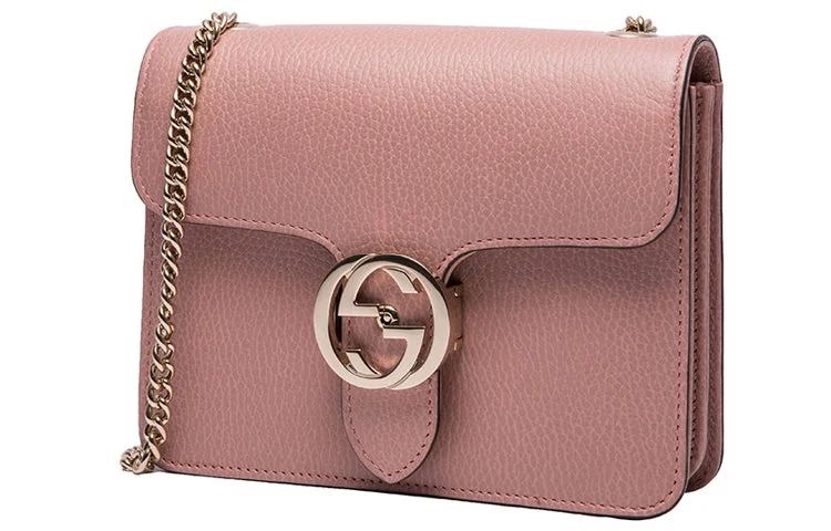 (WMNS) GUCCI Leather Bag Single-Shoulder Bag Pink 510304-CAO0G-5806