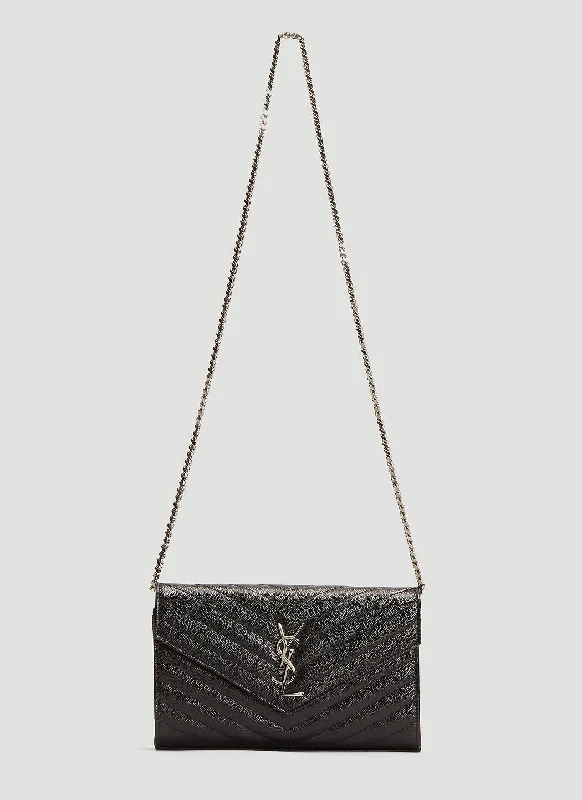 Saint Laurent Women Ysl Monogrammed Wallet Bag