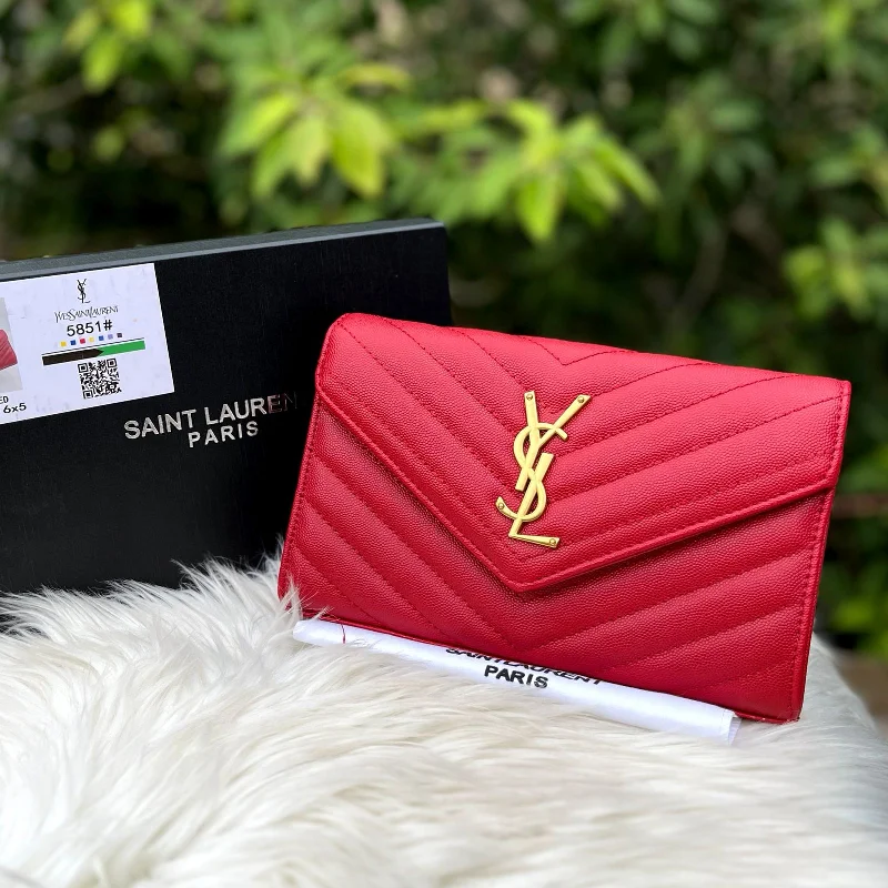 YSL Signature Crossbody Bag For Girls (Red)