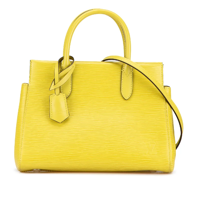 Yellow Louis Vuitton Epi Marly BB Satchel