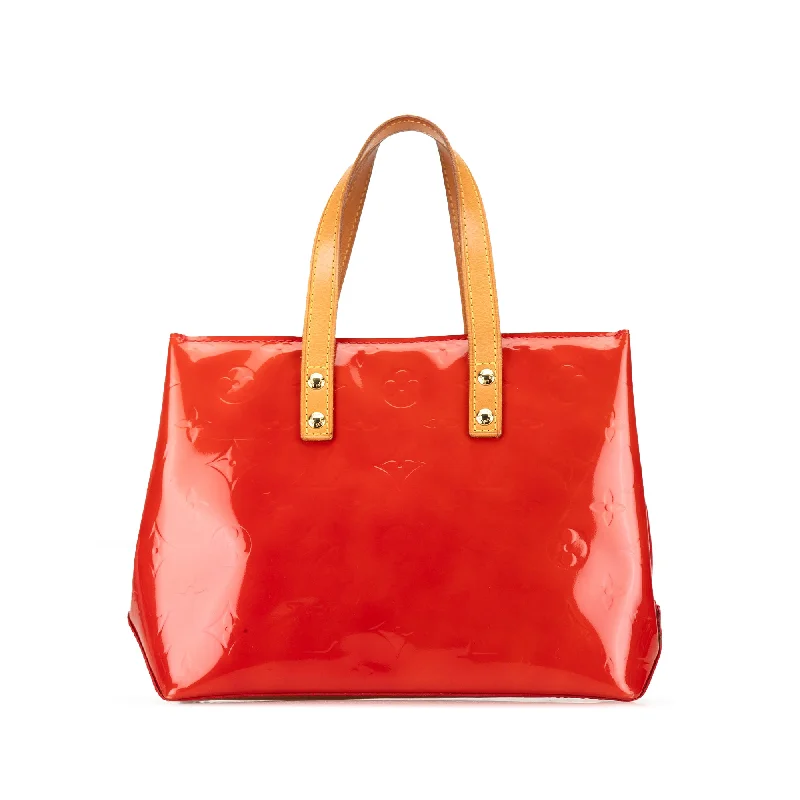 Red Louis Vuitton Monogram Vernis Reade PM Handbag