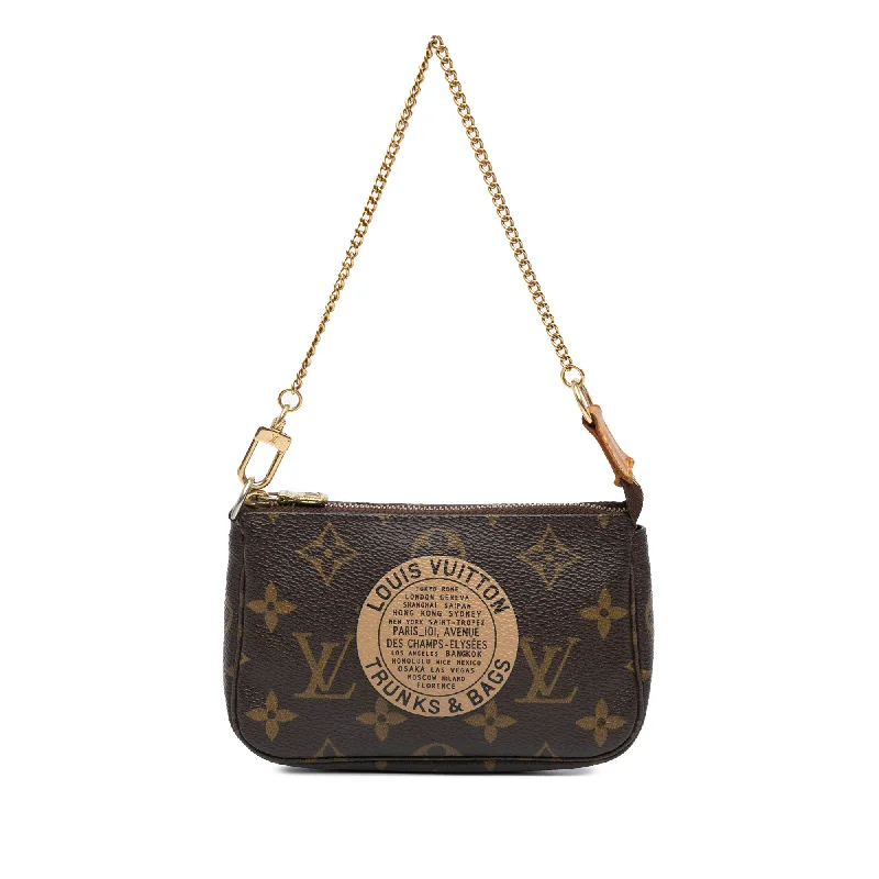 Brown Louis Vuitton Monogram Trunks and Bags Mini Pochette Accessoires