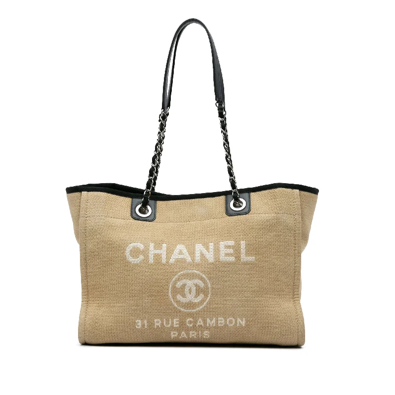 Brown Chanel Small Canvas Deauville Tote