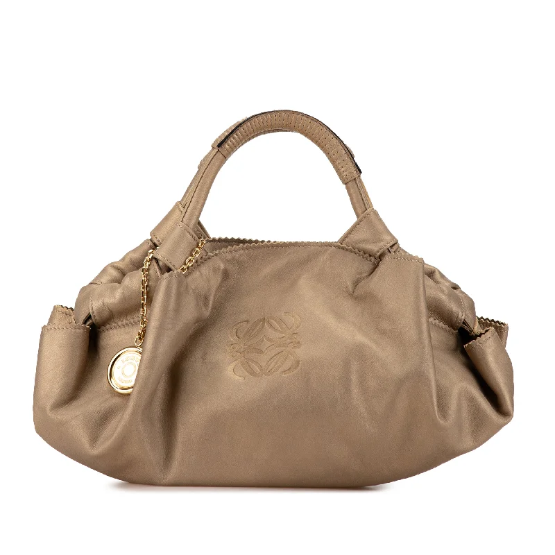 Gold LOEWE Nappa Aire Handbag