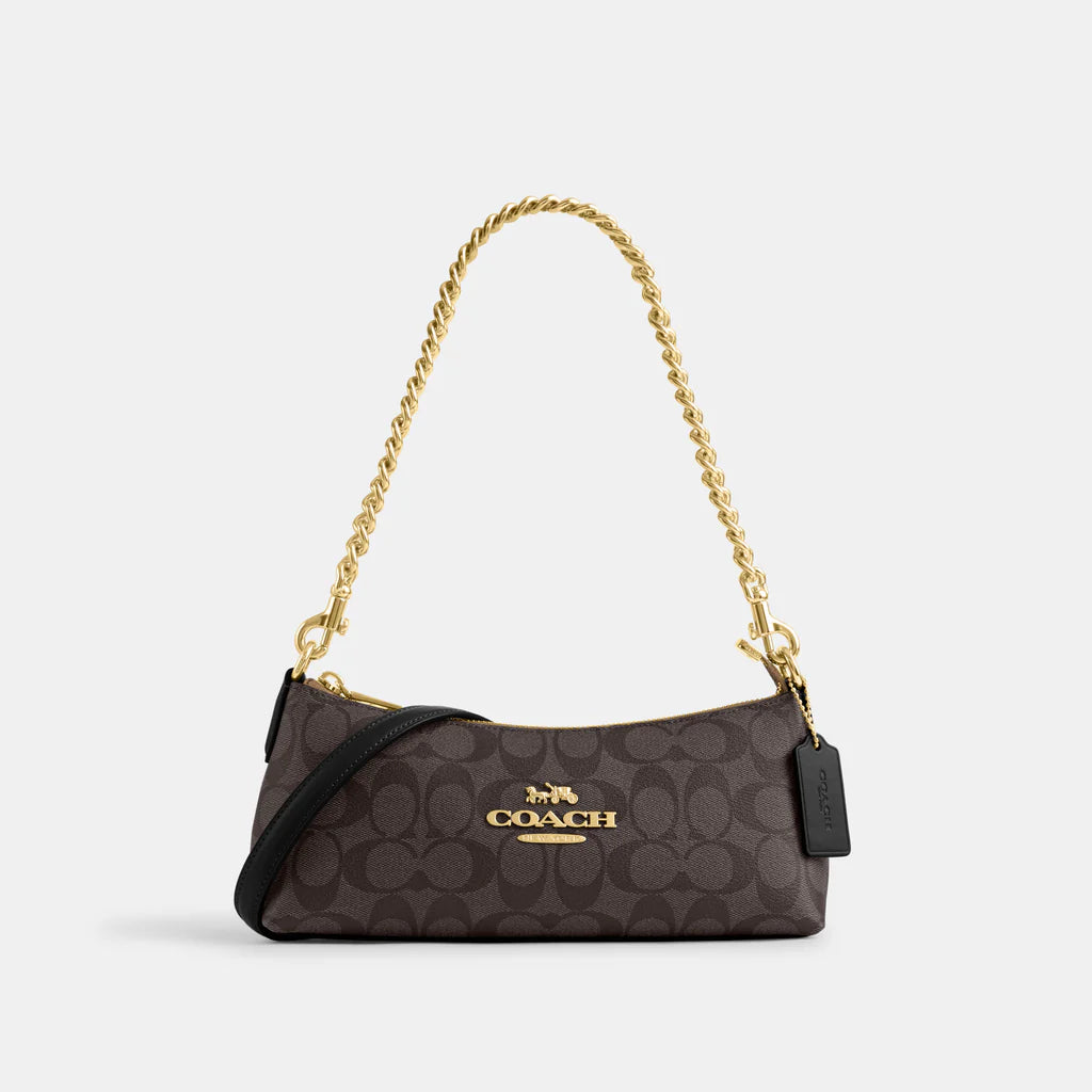 Coach Charlotte Shoulder Bag In Signature Canvas