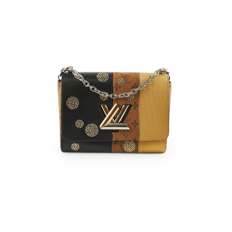 Louis Vuitton Twist MM Black / Monogram / Gold