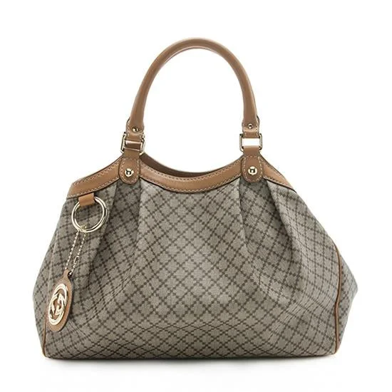 Gucci Diamante Canvas Sukey Medium Tote