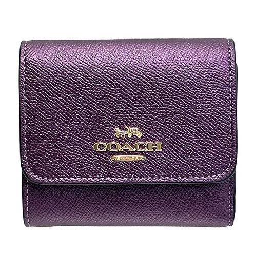 Coach Trifold Leather Wallet Mini Wallet