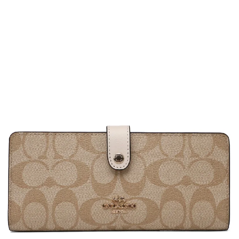 COACH Long Wallet Signature/leather Slim Wallet