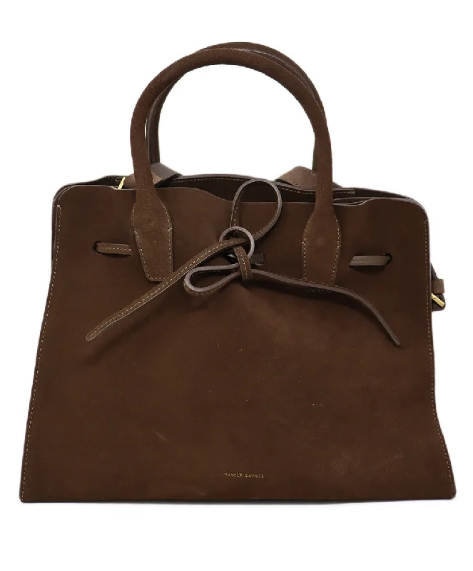 Mansur Gavriel Brown Suede Tote