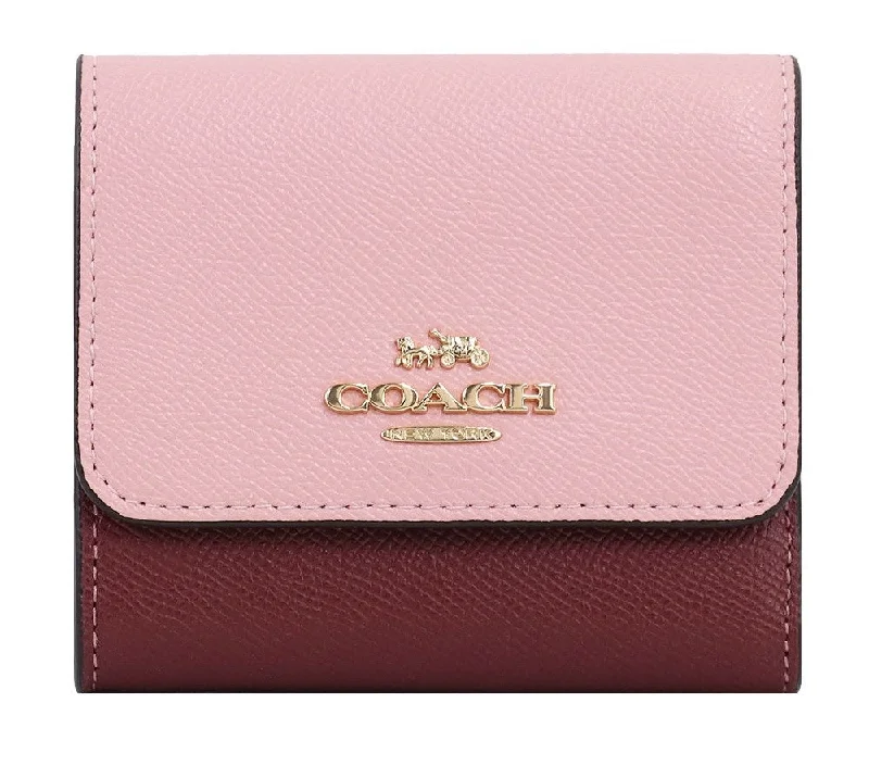 Coach Trifold Leather Wallet Mini Wallet