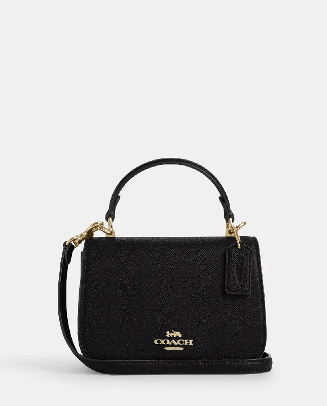 Coach Lysa Top Handle Bag In Gold Black (Pre-Order)