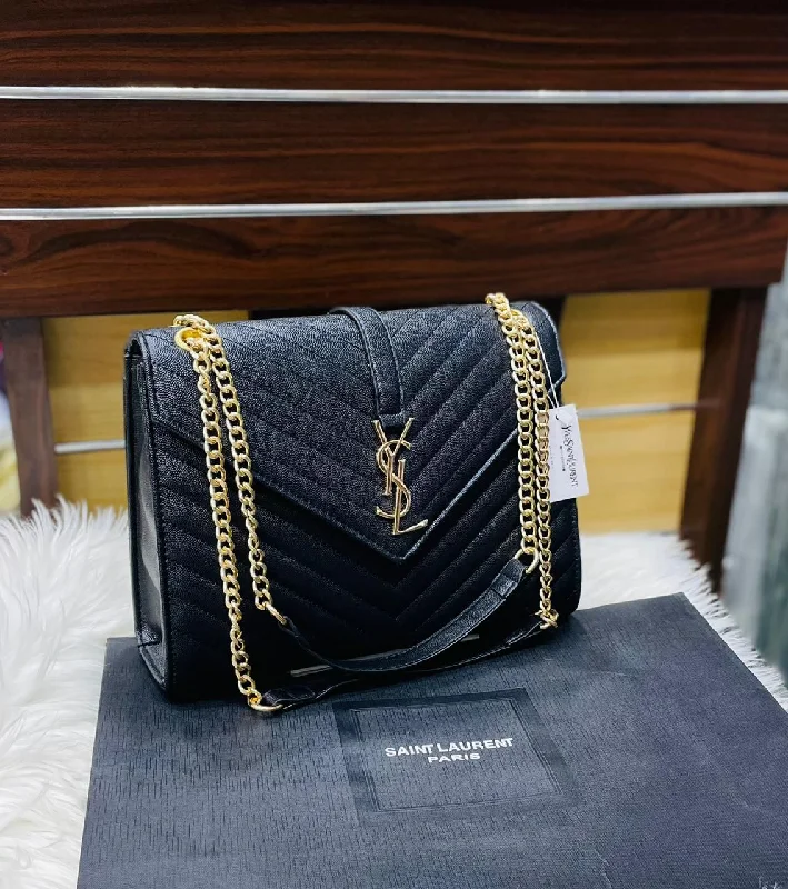 YSL Women's Bag - Iconic Luxury with Timeless Elegance (Black)