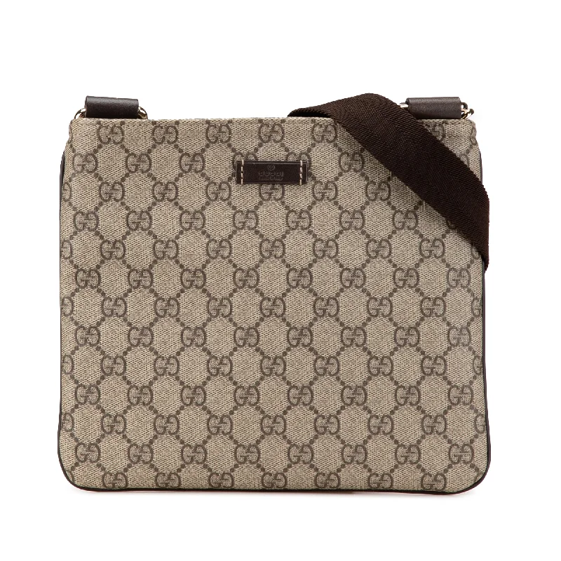 Brown Gucci GG Supreme Crossbody