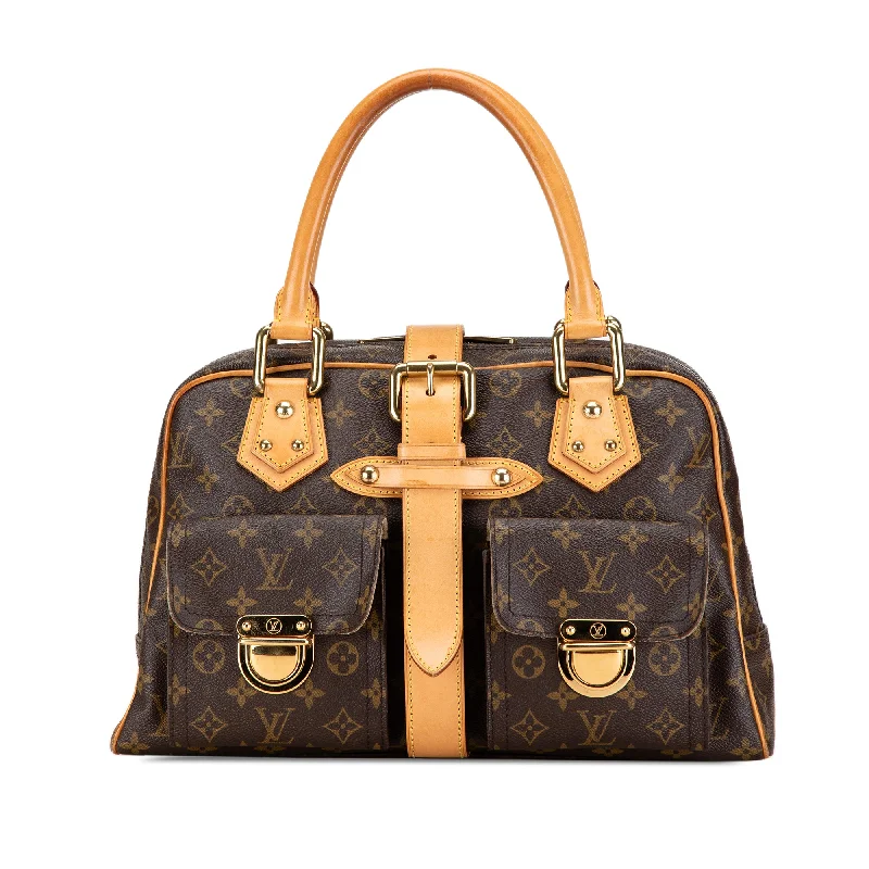 Brown Louis Vuitton Monogram Manhattan GM Handbag