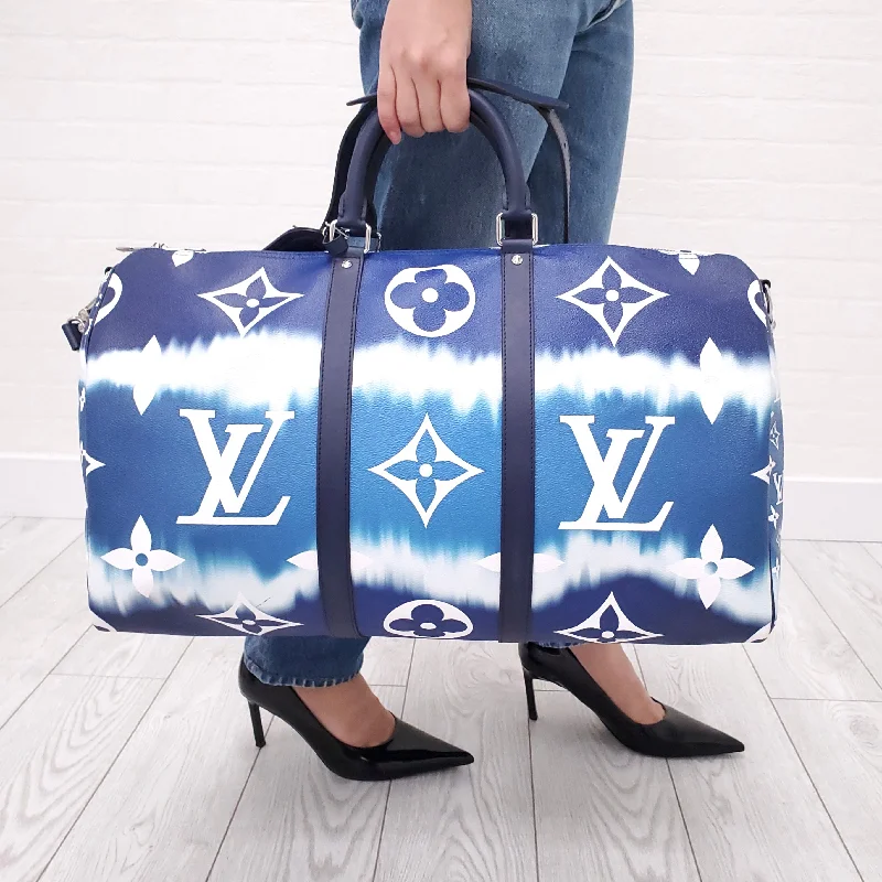 LOUIS VUITTON MONOGRAM ESCALE KEEPALL BANDOULIERRE 50