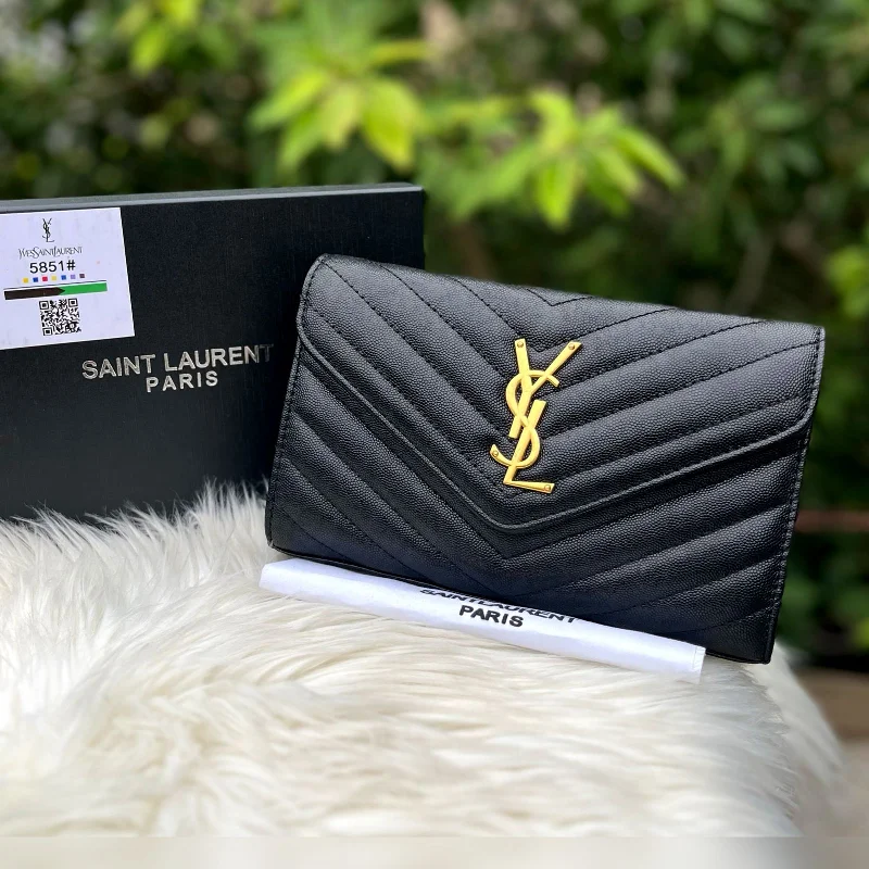 YSL Signature Crossbody Bag For Girls (Black)