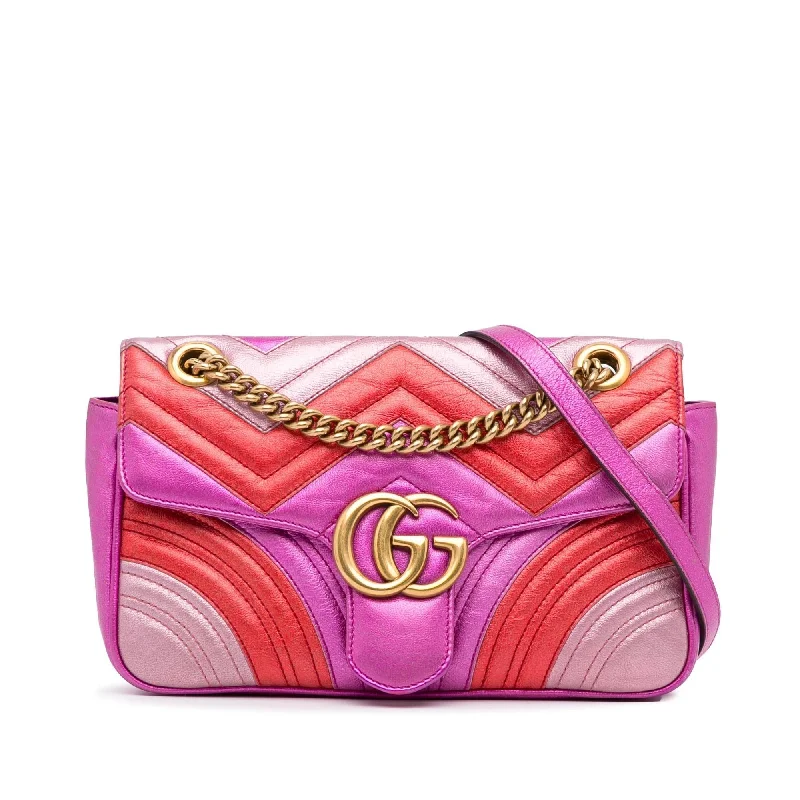 Gucci Small GG Marmont Matelasse Crossbody Bag (SHG-W03o10)