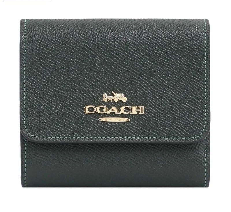 Coach Trifold Leather Wallet Mini Wallet