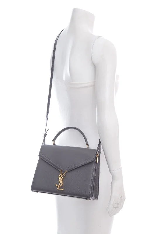 YSL Grey Cassandra Medium Handbag