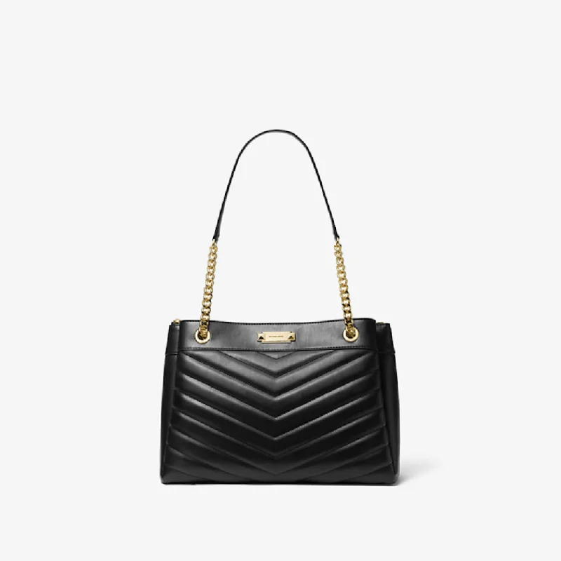 Michael Kors Whitney Medium Quilted Tote Bag In Black