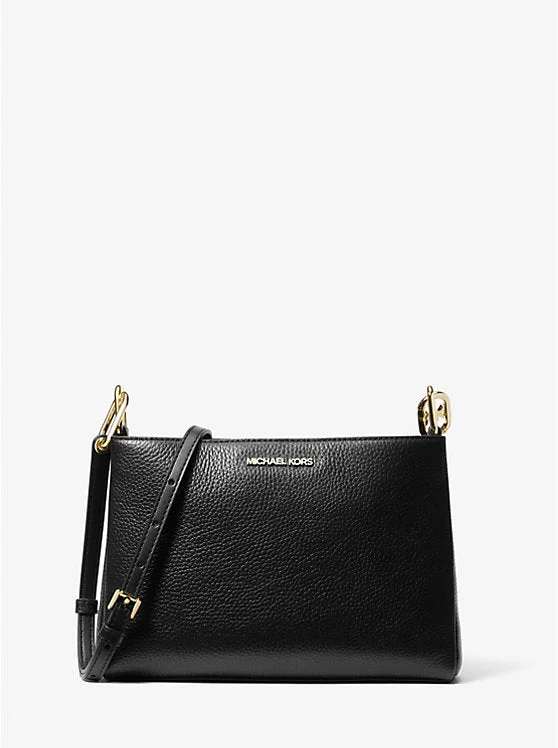 Michael Kors Trisha Medium Crossbody In Black