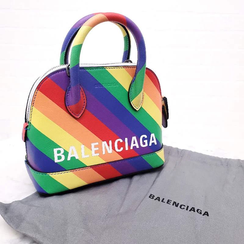 BALENCIAGA RAINBOW VILLE XXS TOP HANDLE BAG