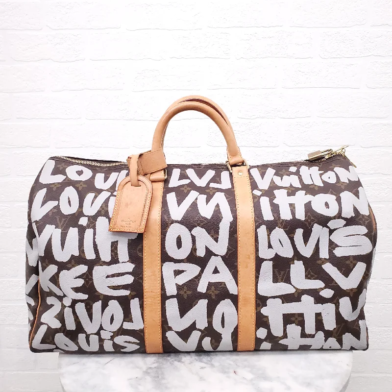 LOUIS VUITTON X STEPHEN SPROUSE 2001 KEEPALL 50 TRAVEL BAG