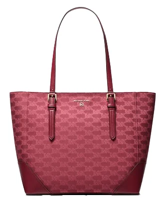 Michael Michael Kors Aria Large Signature Logo Jacquard Tote Bag