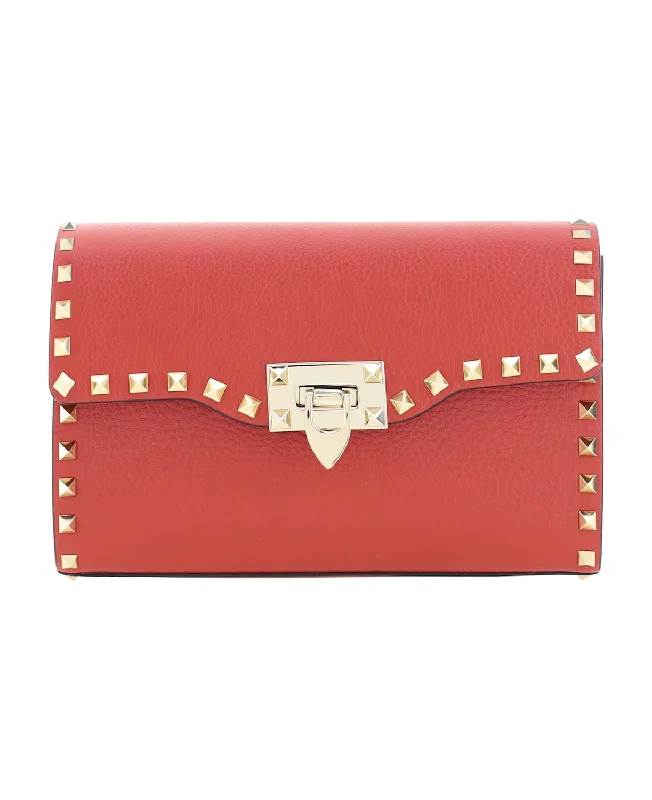 Women's Rockstud Small Shoulder Bag in Rossov | 5W2B0181VSF