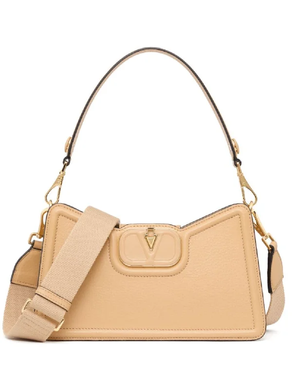 Women's Vlogo Shoulder Bag in Cappuccino | 4W2B0N11LFN