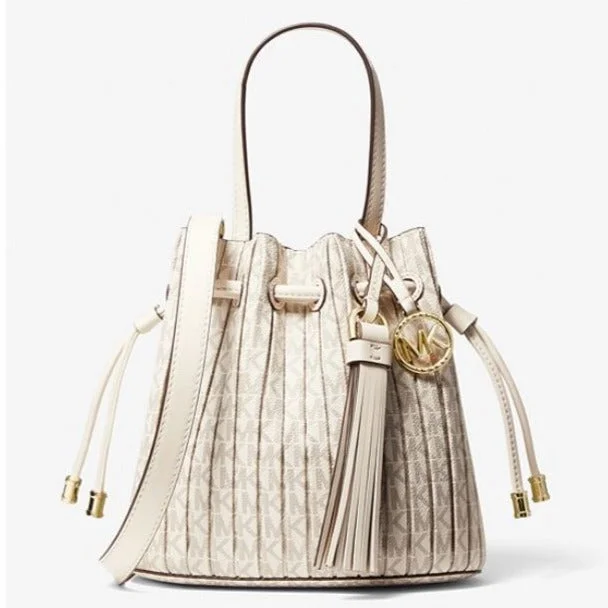 Willa Extra-Small Pleated Logo Tote Bag