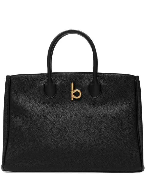 Women's Small Rocking Horse Tote Bag in Black | 8099401133003