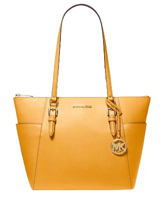 Michael Michael Kors Charlotte Large Saffiano Leather Top Zip Tote Bag