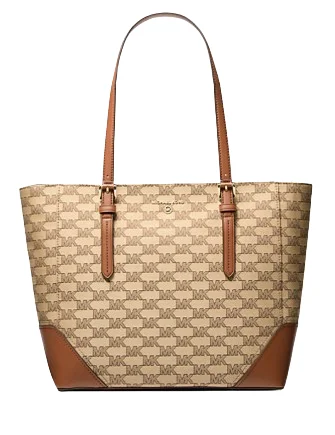 Michael Michael Kors Aria Large Signature Logo Jacquard Tote Bag