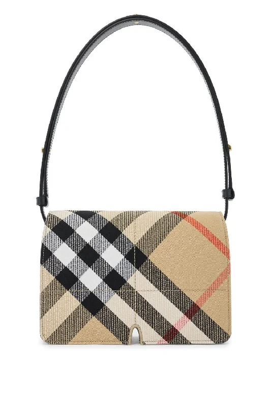 Women's Black Multicolour Check Pattern Bag in Sand Ip Check | Size UNI | 8097379 Color B9368