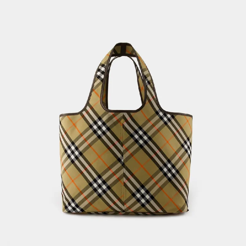 Women's Vintage Check Pattern Leather Bag in Sand | Size UNI | 8093976 Color B9368