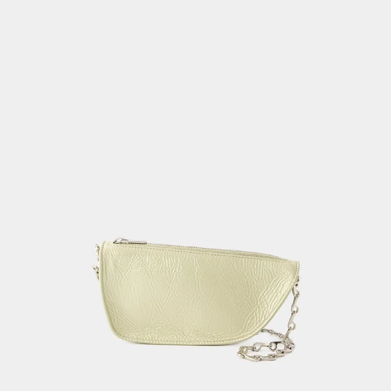 Micro Sling Shield Crossbody - Burberry - Leather - Beige