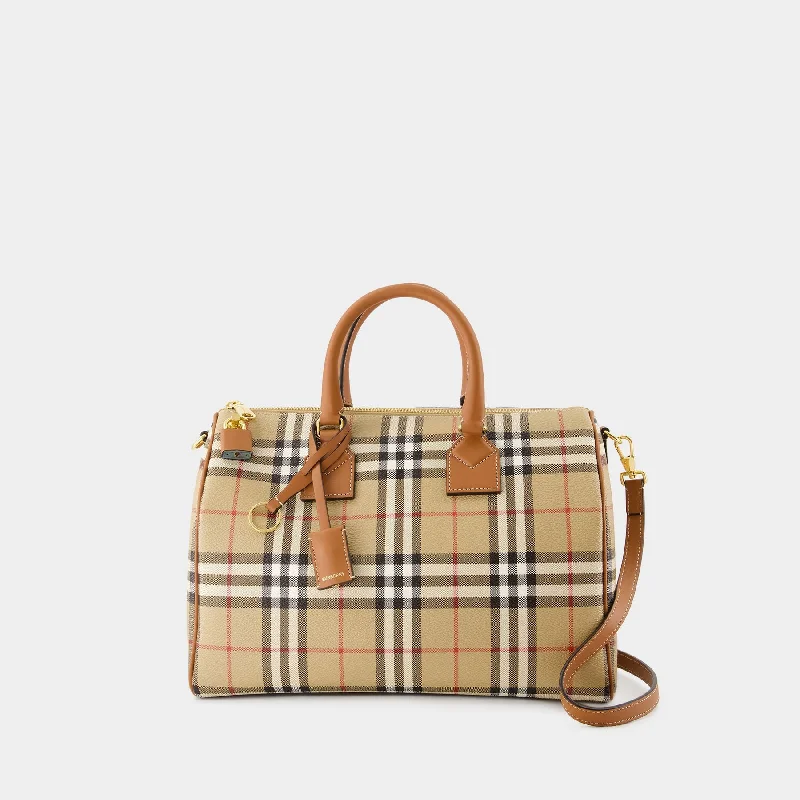 Bowling Bag - Burberry - Leather - Beige