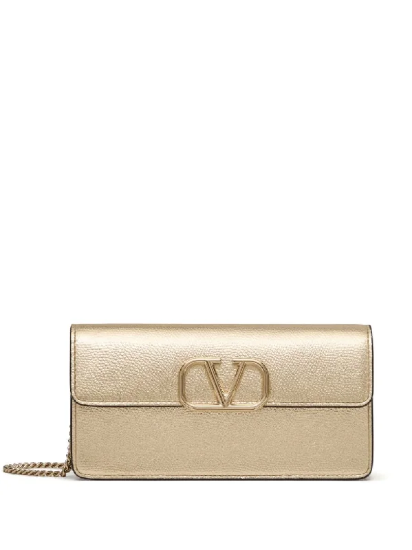 Women's Vlogo Signature Wallet W/strap in Platino | 5W2P0S93ATX