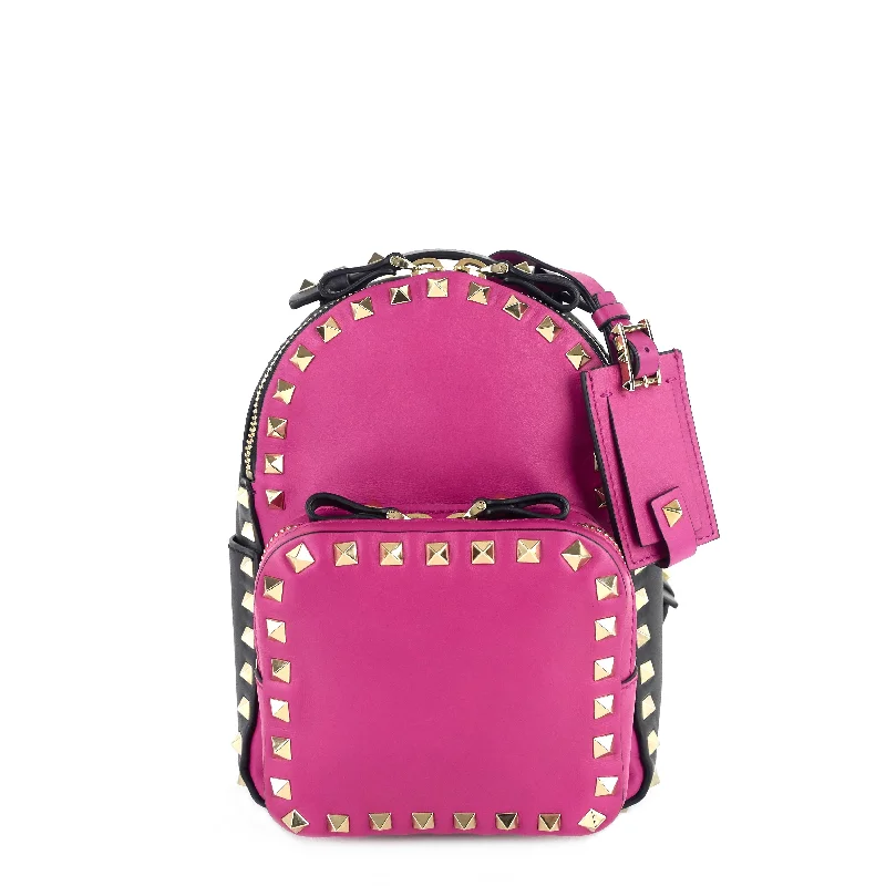 Rockstud Mini Calfskin Leather Backpack Bag